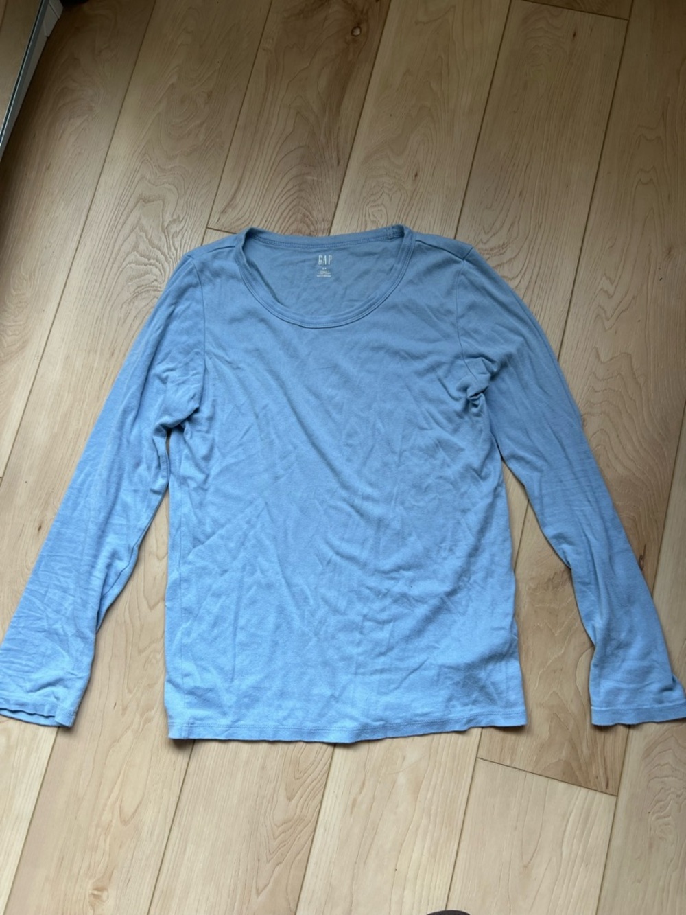 GAP Light Blue Long-Sleeve Crewneck Tee